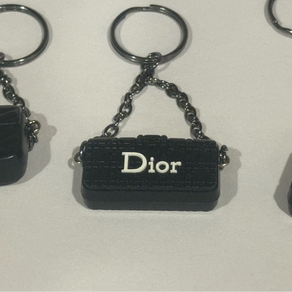 Dior, Chanel, and Gucci fashion key chains bundle - Picture 4 of 6